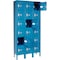 Global Industrial Six Tier Locker, 12x12x12, 18 Door, Unassembled, Blue 652055BL - alternate 4